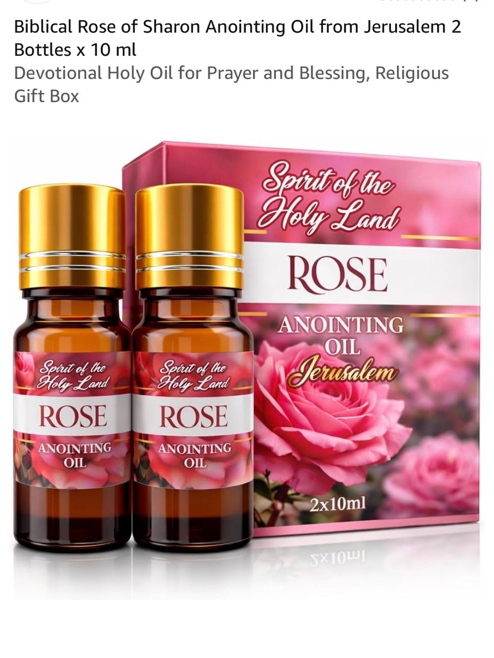 Rose Anointing Oil — Pink (2 x 10ml)